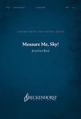 Measure Me, Sky! SATB choral sheet music cover